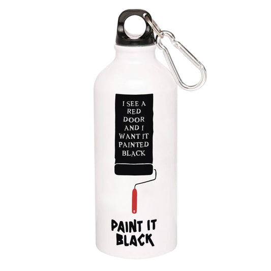 the rolling stones paint it black sipper steel water bottle flask gym shaker music band buy online india the banyan tee tbt men women girls boys unisex