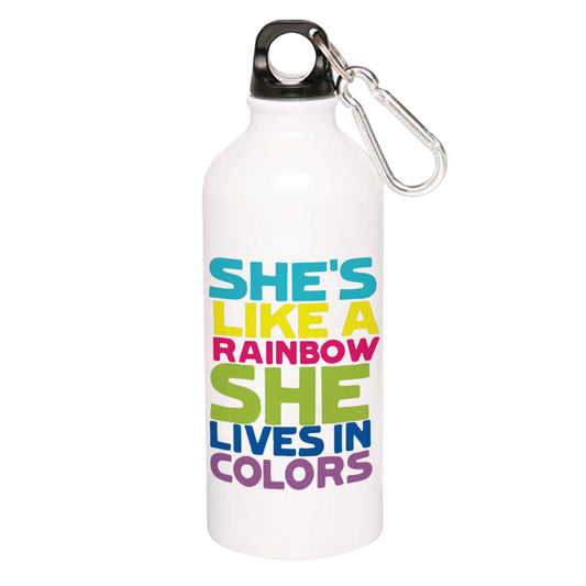 the rolling stones she's like a rainbow sipper steel water bottle flask gym shaker music band buy online india the banyan tee tbt men women girls boys unisex