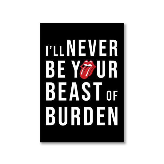 the rolling stones beast of burden poster wall art buy online india the banyan tee tbt a4