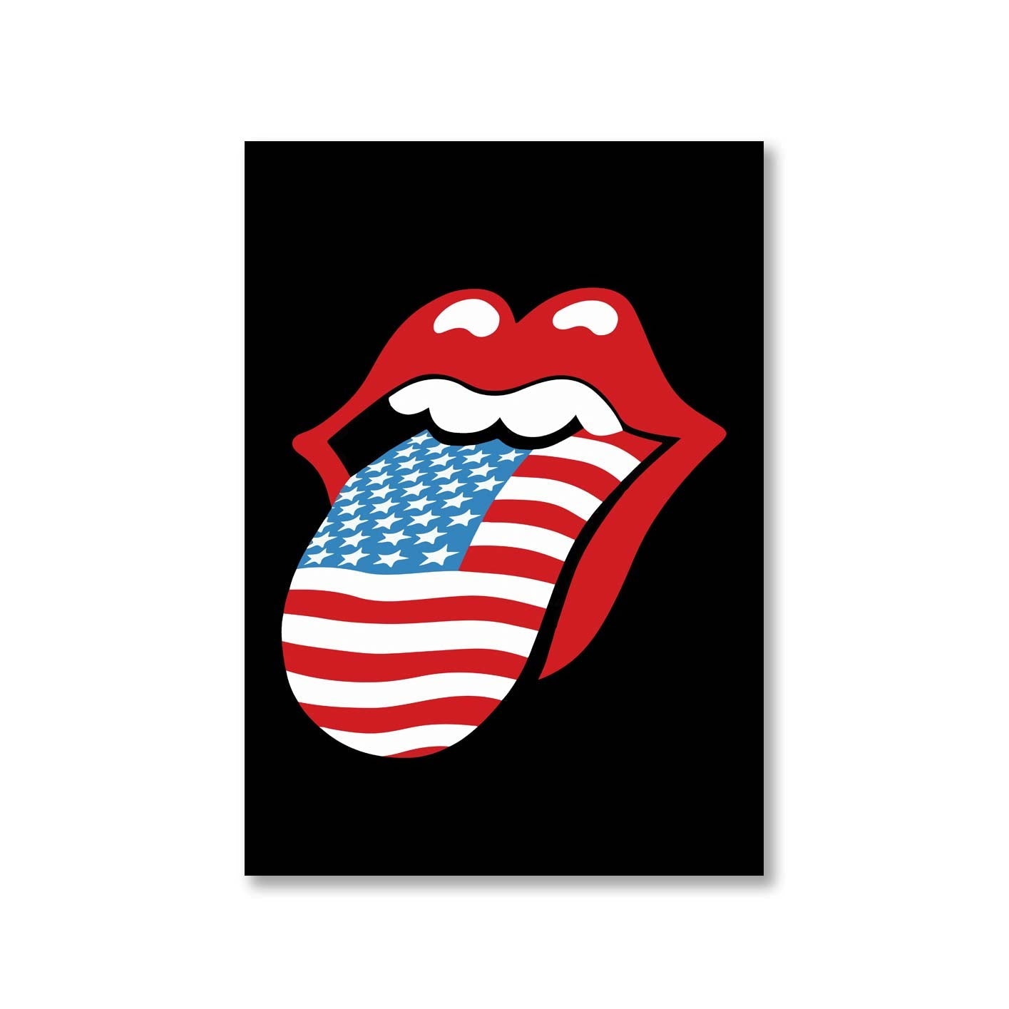 the rolling stones tongue poster wall art buy online india the banyan tee tbt a4