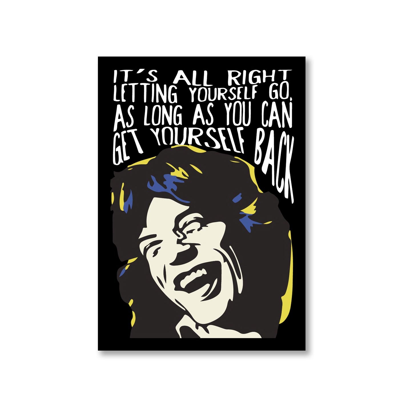 the rolling stones mick quote poster wall art buy online india the banyan tee tbt a4