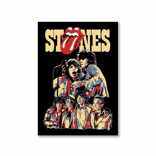 the rolling stones stones poster wall art buy online india the banyan tee tbt a4