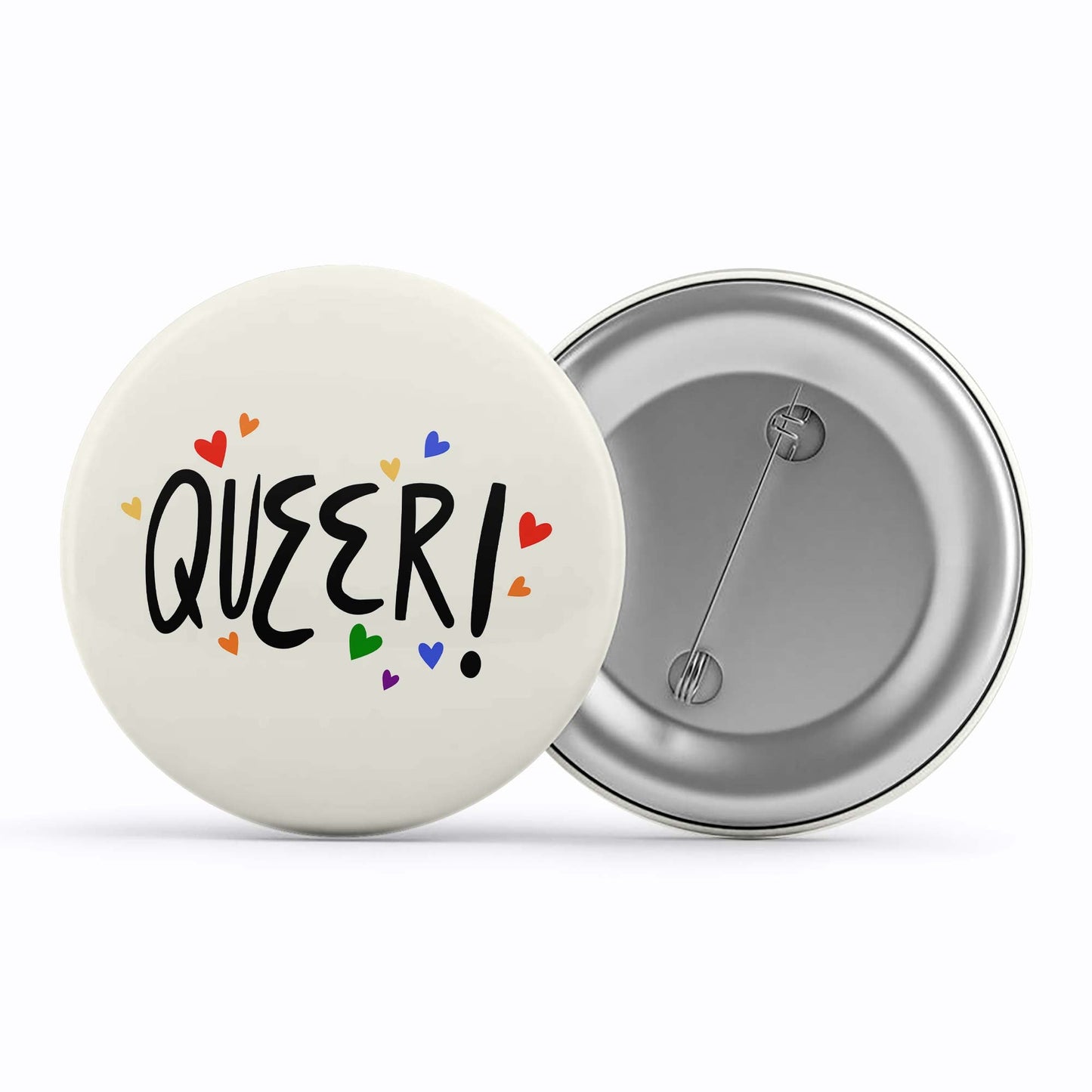 pride queer badge pin button printed graphic stylish buy online india the banyan tee tbt men women girls boys unisex  - lgbtqia+