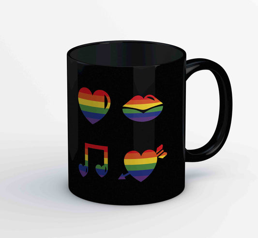 pride rainbow love mug coffee ceramic printed graphic stylish buy online india the banyan tee tbt men women girls boys unisex  - lgbtqia+