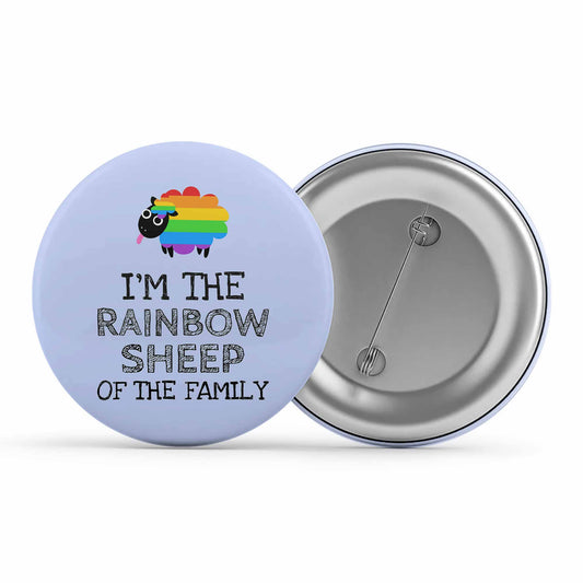 pride rainbow sheep of the family badge pin button printed graphic stylish buy online india the banyan tee tbt men women girls boys unisex  - lgbtqia+