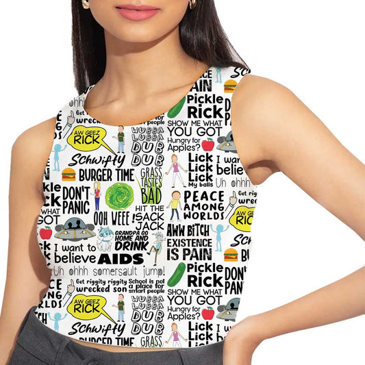 rick and morty joey doesn't share food all over printed crop tank tv & movies buy online india the banyan tee tbt men women girls boys unisex xs