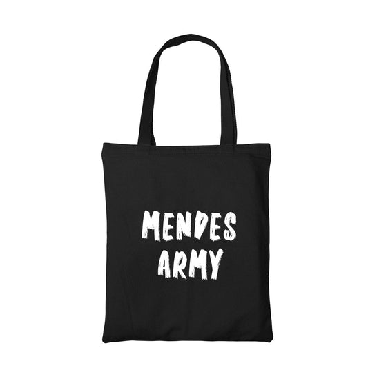 shawn mendes mendes army tote bag hand printed cotton women men unisex