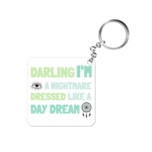 taylor swift blank space keychain keyring for car bike unique home music band buy online india the banyan tee tbt men women girls boys unisex  darling i'm a nightmare dressed like a daydream