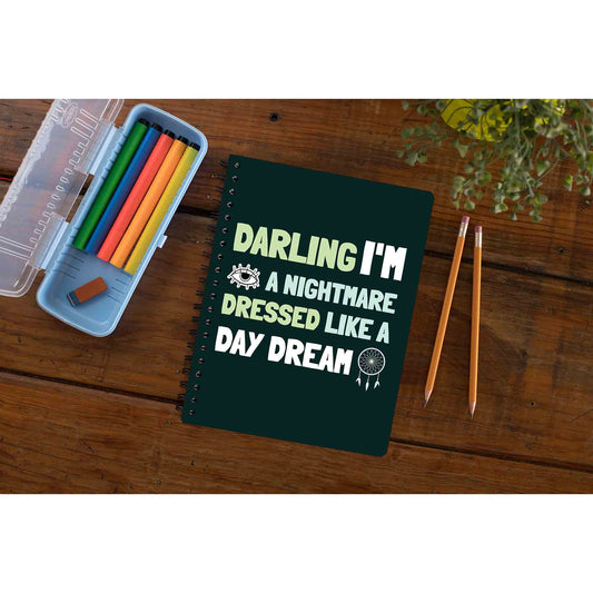 taylor swift blank space notebook notepad diary buy online india the banyan tee tbt unruled darling i'm a nightmare dressed like a daydream