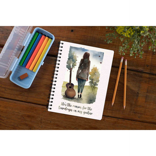 taylor swift tear drops on my guitar notebook notepad diary buy online india the banyan tee tbt unruled