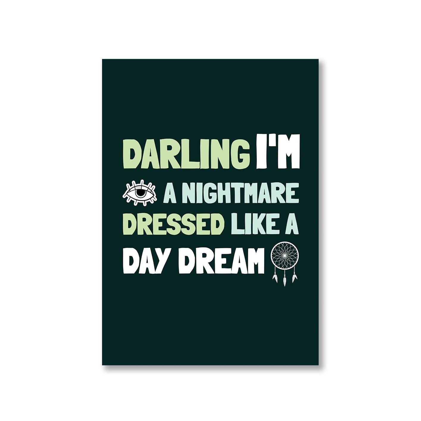 taylor swift blank space poster wall art buy online india the banyan tee tbt a4 darling i'm a nightmare dressed like a daydream