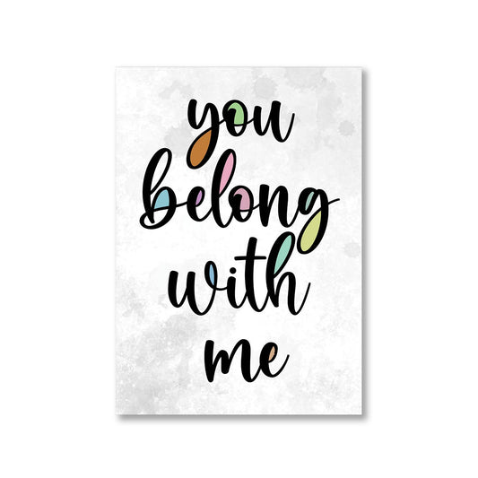 taylor swift you belong with me poster wall art buy online india the banyan tee tbt a4