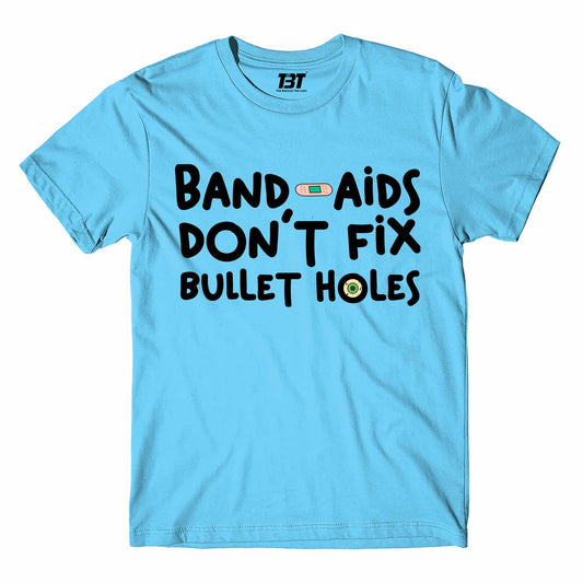 taylor swift bad blood t-shirt music band buy online india the banyan tee tbt men women girls boys unisex Sky Blue band-aids don't fix bullet holes