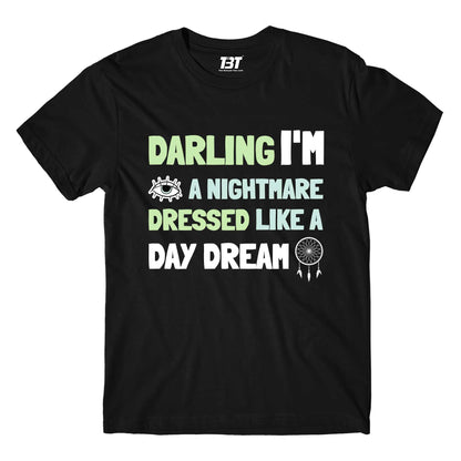 taylor swift blank space t-shirt music band buy online india the banyan tee tbt men women girls boys unisex black darling i'm a nightmare dressed like a daydream