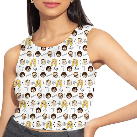 the big bang theory doodle all over printed crop tank tv & movies buy online india the banyan tee tbt men women girls boys unisex xs