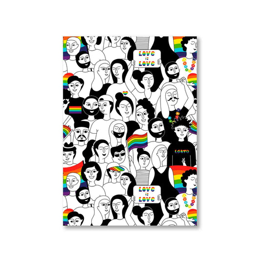 pride united by love poster wall art buy online india the banyan tee tbt a4 - lgbtqia+